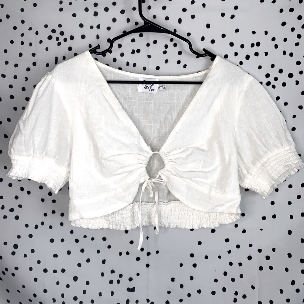 COPY - Tie Front Princess Polly Crop Top